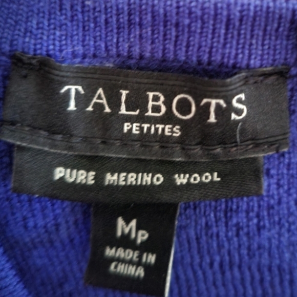 TALBOT 100% Merino wool midi strait dress - Picture 7 of 7